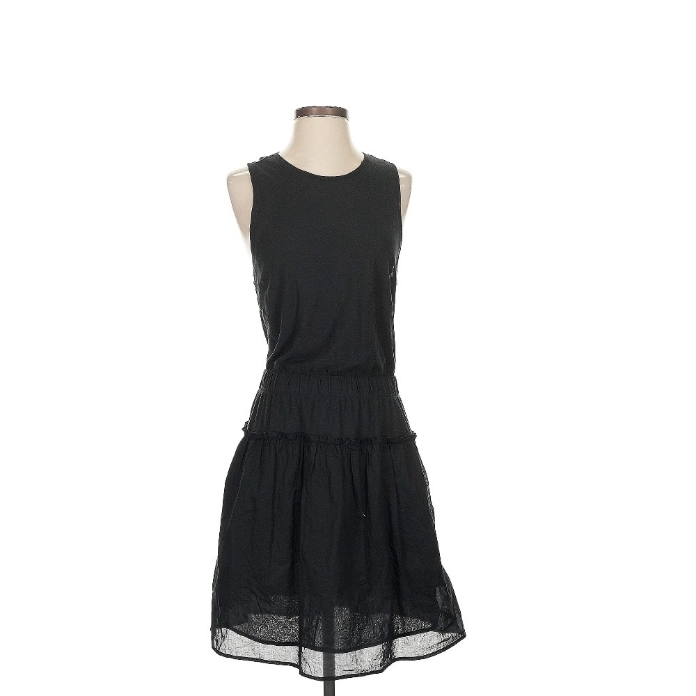 Nation LTD Black Lexi Sleeveless Tiered Ruffled Mini Sundress